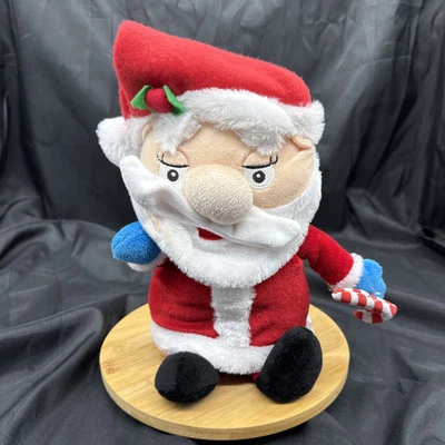 Gemmy Animado Papá Noel Canta "Respeto" Shakes Dance Moves Cejas 2014 ¡Funciona! Foto 1 de 4