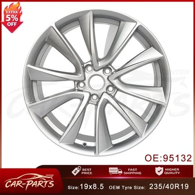 New Wheel For 2017-2023 Tesla Model 3 19 Inch Silver Alloy Rim For 104422400A Foto 1 de 4