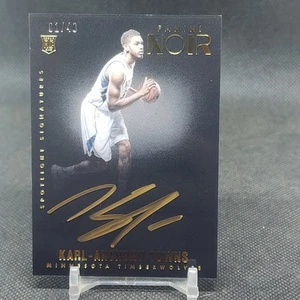 2015-16 Karl Anthony Towns Panini Noir RC Rookie Spotlight Signatures Auto /49 - Picture 1 of 11