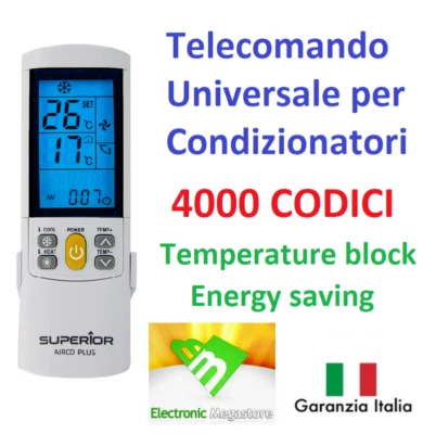 TELECOMANDO UNIVERSALE PER MITSUBISHI CONDIZIONATORE CLIMATIZZATORE D'ARIA - Immagine 1 di 3