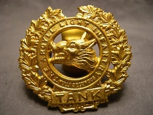 ARGYLL LIGHT INFANTRY TANK WWII CAP BADGE 1941 C.32 ALI  NULLI SECUNDUS BRASS - Picture 1 of 7