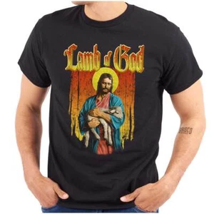 Christian Faith Religious Jesus Lamb of God Womens or Mens Crewneck T Shirt Tee - Picture 1 of 7