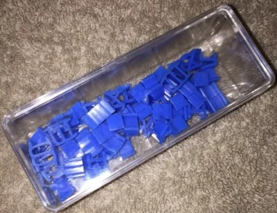 1980 RISK Board Game Part Blue ARMY Roman Numeral Mover Lot Replacement Pieces - Image 1 of 3