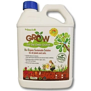 Grow Bio-Organic Sustainable Solution Liquid Fertilizer 2.5 Litre - Picture 1 of 3