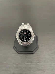 TAG Heuer Aquaracer Men's Black Watch - WAP111Z - Alarm (Working) - Picture 1 of 6