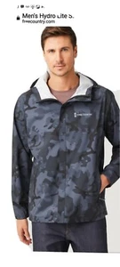 Mens HYDROLITE  WATERPROOF JACKET FREE COUNTRY Brand. XL CHARCOAL CAMO UHL - Picture 1 of 7