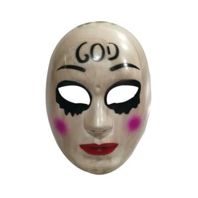 The Purge Anarchy GOD Style Mask Halloween Fancy Dress Costume Horror PLASTIC - Image 1 of 3