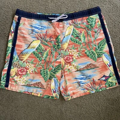 Bañador Tommy Hilfiger vintage para hombre talla XL estampado floral hawaiano surf  Foto 1 de 4