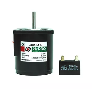 1pz Motore Induzione AC AC220V 50/60Hz 1φ 15W 3IK15A-C 1200/1450rpm 70x70x80mm - Foto 1 di 7
