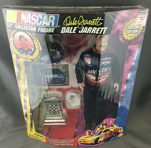NASCAR Dale Jarrett Special Edition 12" Collector Figure w/Accessories - NEW Cover