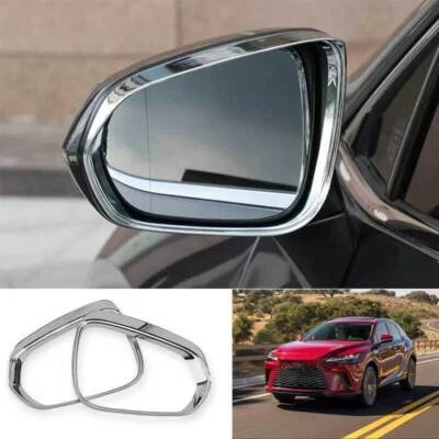 For Lexus NX300h 200t 2015-21 Chrome Rear View Mirror Rain Board Eyebrow trim 2p Foto 1 de 4