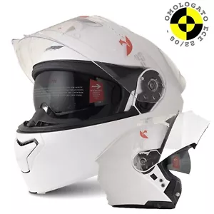 casco modulare apribile Moto Omologato Taglia XL 61/62cm - Foto 1 di 4
