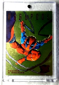 1994 Ultra X-Men Hunters And Stalkers Card 3 DEADPOOL. FREE ONE-TOUCH-HOLDER - Picture 1 of 2