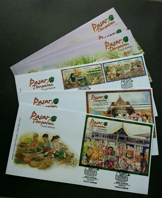 Mercados Locales Malasia 2010 Lugar Cultura Turística Frutas Verduras (Juego FDC) Foto 1 de 3