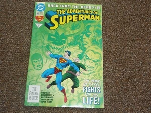 VINTAGE COMET BOOK THE ADVEBTURES OF SUPERMAN BACK FROM THE DEAD 1993 - Picture 1 of 11