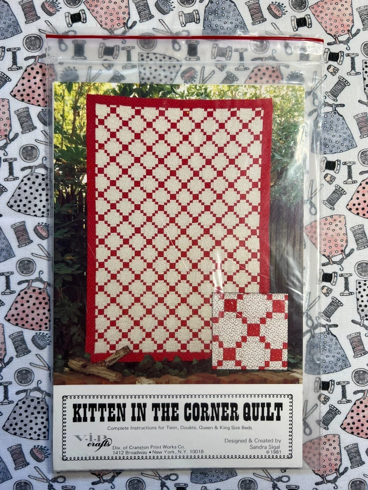 VIP Crafts Kitten in the Corner Quilt FF UNCUT - Image 1 of 2
