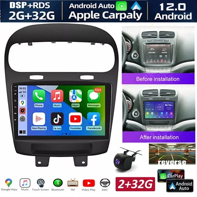 9" Android 13 For Dodge Journey 2012-2020 Stereo Radio Apple Carplay FM Navi CAM - Image 1 of 4