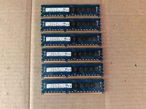 LOT OF 6 HYNIX 8GB 2Rx8 PC3L-12800R DDR3-1600 Registered 1.35V HMT41GR7AFR8A-PB - Picture 1 of 4