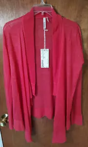NWT Miilla size S open front draped cardigan long sleeves linen viscose blend - Picture 1 of 6