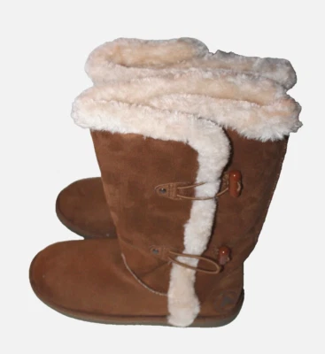 Airwalk Niños Niñas Myra Coñac Marrón Imitación Piel Imitación Gamuza Invierno Botas para Nieve 4M Foto 1 de 4