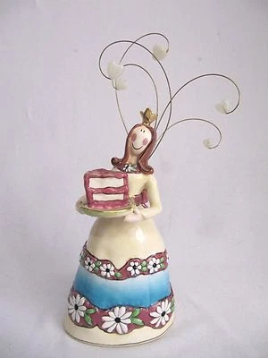 PORCELANA CIELO AZUL PRINCESA PASTEL ADORNO 9 1/2" ALTO CUMPLEAÑOS NIÑA Foto 1 de 4