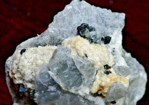 RARE GRENVILLE MINERAL! RICH THAUMASITE! 4 X 3 X 4 CM,QUEBEC CANADA #4 - Picture 1 of 4