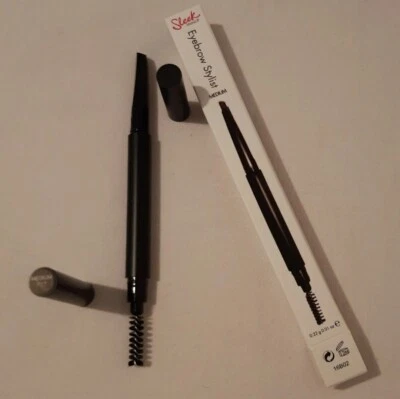 Eyebrow Stylist Brow Scupling Pencil By SLEEK Double Ended DARK Brown DIY - Image 1 of 4