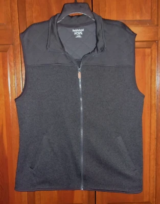 Chaleco Suéter Saddlebred Comfort Flex Para Hombres con Cremallera Sin Mangas - Gris Oscuro - L Foto 1 de 4