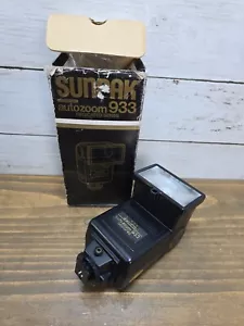 SUNPAK Thyristor AutoZoom 333 Electronic Flash Unit For Pentax -MINT Condition - Picture 1 of 9