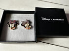 Disney X BaubleBar Minnie Mouse Earrings Kiss on Cheek Crystal Rainbow Bow NIB