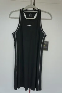 Nike Court Dri-Fit Damen Tennis Kleid Größe M Schwarz - NEU - - Bild 1 von 8