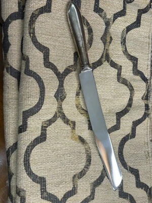 Wedding Sterling Silver Cake Knife 10" Hammered Handle Server Holiday - Image 1 of 4