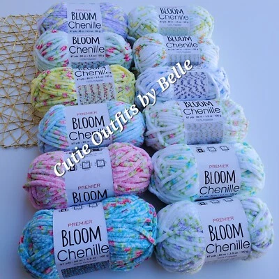 Premier BLOOM Chenille Yarn, Chenille Yarn, Crochet Plushie Yarn, - Image 1 of 4