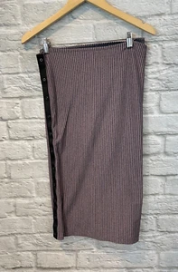 Bufanda LULULEMON Vinyasa Rulu Hyper Stripe negra jaspeada/maula - Imagen 1 de 5