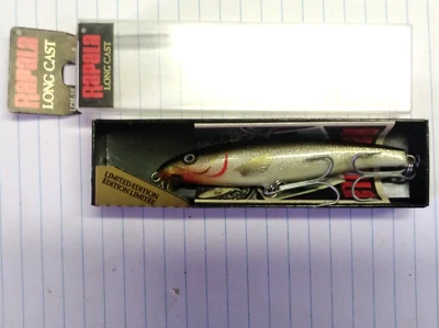 RAPALA long cast VINTAGE silver black argente noir LCM-10 S 10cm 11 gr - Immagine 1 di 4