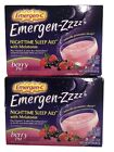 2X EMERGEN-Zzzz Nighttime SLEEP AID Melatonin Supplement Berry PM 24ct HTF NEW