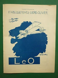 1930-32 PUB LIORE ET OLIVIER LeO AVION HYDRAVION LION GEORGES VILLA ORIGINAL AD - Picture 1 of 1