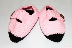 Baby Infant New born Handmade warm Crochet Knit baby shower First Shoes Gift 