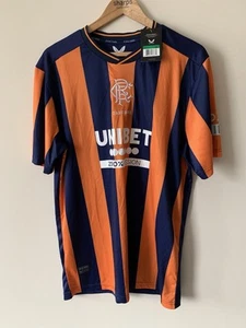 "Camisa Rangers 23/24 tercera nueva con etiquetas L/XL 22"" Pit Football Castore RFC Gers" - Imagen 1 de 4