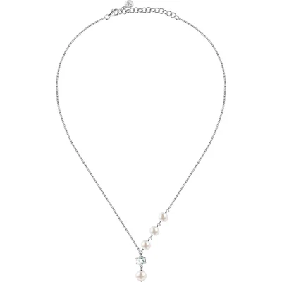 Collana donna gioielli Morellato linea Perla SXU58 argento 925 % zirconi e perle - Immagine 1 di 4