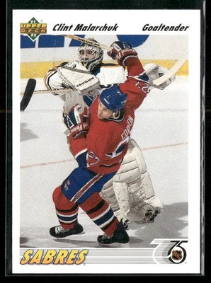 1991-92 Upper Deck Clint Malarchuk #368 Buffalo Sabres - Image 1 of 2