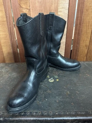 Botas Pull On Red Wing 1116 Para Hombres EE. UU. 7 D Pecos Cuero Negro Estilo Occidental EE. UU. Foto 1 de 4