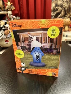 NEW Disney Zero Nightmare Before Christmas Halloween Airblown Inflatable 5ft - Image 1 of 4