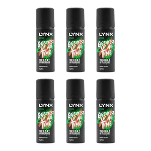 6PK Lynx 50ml Deodorant Body Spray Africa Fragrance Greatest of All Time Mini - Picture 1 of 5