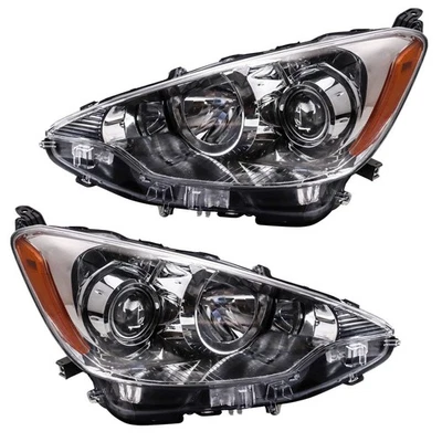 Headlight Assembly Set Fits 2012-2014 Toyota Prius C TO2502214 TO2503214 - Image 1 of 4