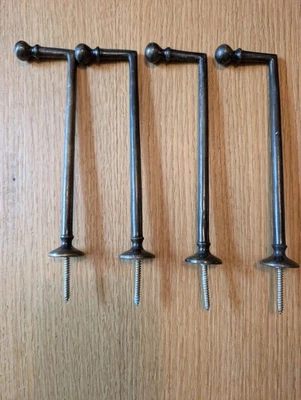 4 lazos de cortina de latón vintage Foto 1 de 4