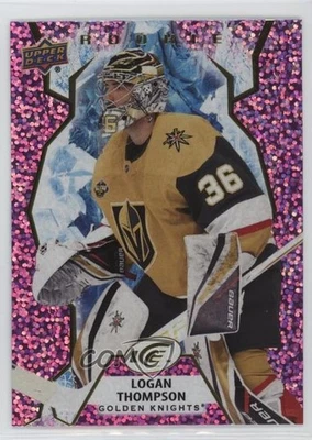2021-22 Upper Deck Ice Rookie Lavender Logan Thompson #131 Rookie RC - Image 1 of 2