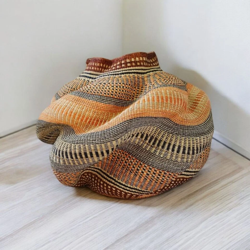 Handwoven Vase Pot Basket,Storage Basket for Home Decor, African Flower Basket - Image 1 of 1