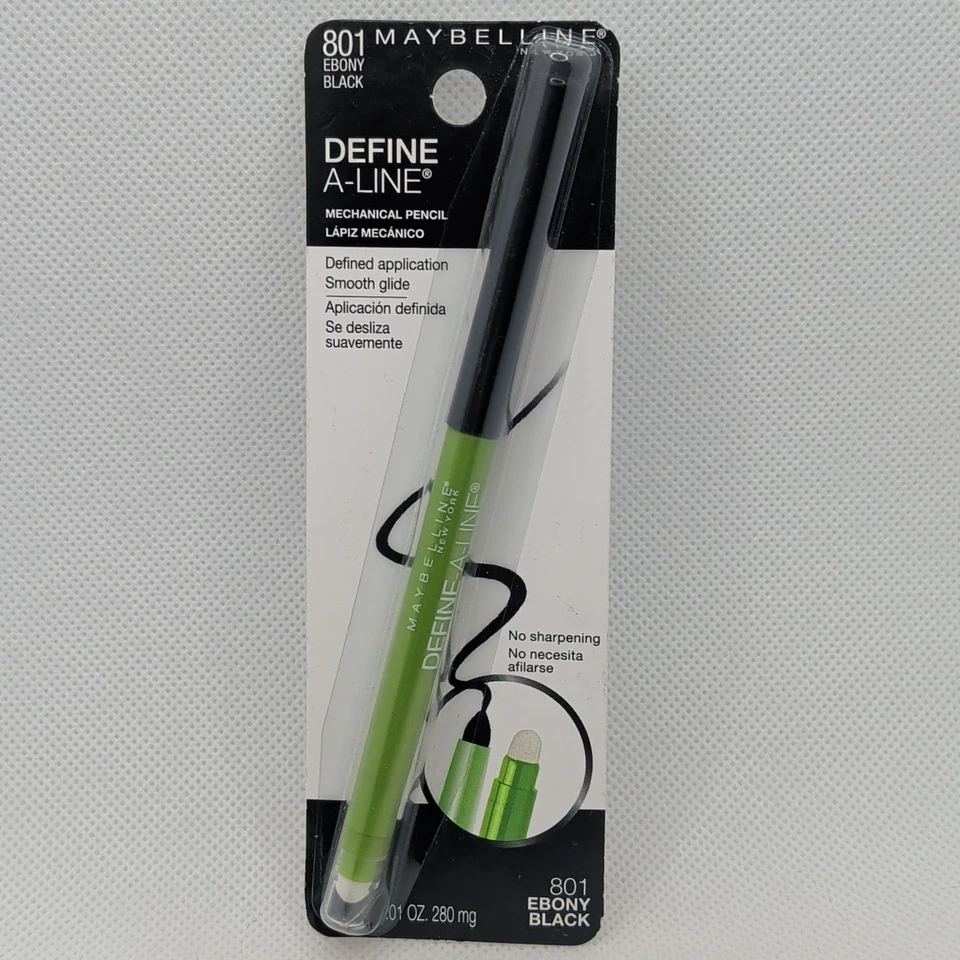 Maybelline Define A Line Mechanical Pencil Eyeliner 801 Ebony Black - Image 1 of 1