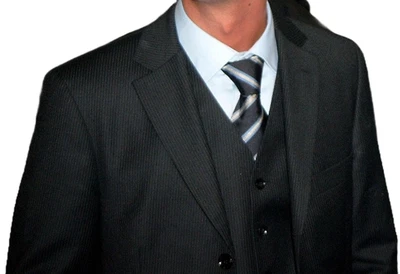 Herren Designer Anzug HUGO BOSS - Schurwolle / Rayon - 3 Teiler - Gr. 48 - Bild 1 von 4